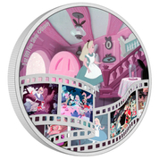 Niue: Disney Cinema Masterpieces - Alice in Wonderland kolorowana 3 uncje Srebra 2023 Proof