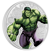 Niue: Marvel - Hulk kolorowany 1 uncja Srebra 2023 Proof