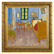 Niue: Vincent van Gogh - Pokój w Arles kolorowany, pozłacany 1 uncja Srebra 2022 Proof