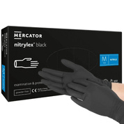 Rękawiczki nitrylowe do numizmatyki M (czarne) 100 sztuk 