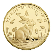 Royal Mint Lunar: Rok Królika 1/4 uncji Złota 2023 Proof