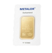 Sztabka Metalor 50 gramów Złota LBMA