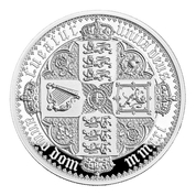 The Gothic Crown Quartered Arms 2 uncje Srebra 2021 Proof