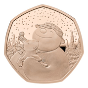 The Snowman and The Snowdog Złoto 2022 Proof