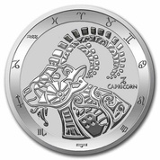 Tokelau: Zodiac Series - Koziorożec 1 uncja Srebra 2022