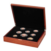Zestaw 8 monet King Charles III Definitives Złoto 2023 Proof 